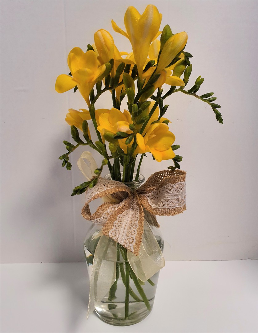 Freesias in Glass image 0